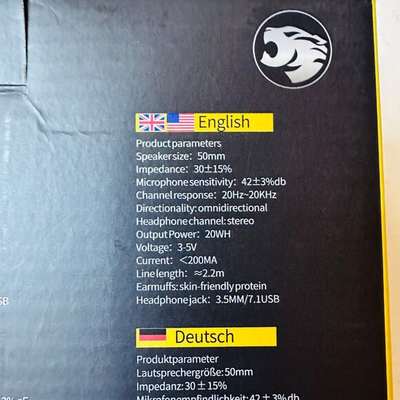 Ziumier Pro Gaming Headset Z66 With RGB Lighting & Noise Cancelling Mic - Picture 4 of 15